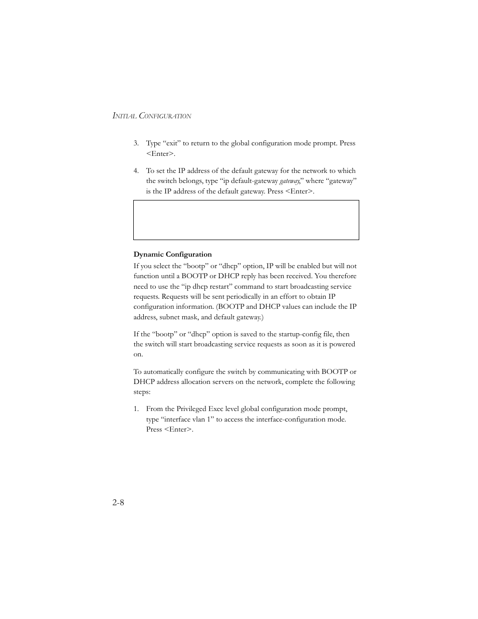 Dynamic configuration -8 | SMC Networks SMC TigerStack III SMC6824MPE User Manual | Page 44 / 570