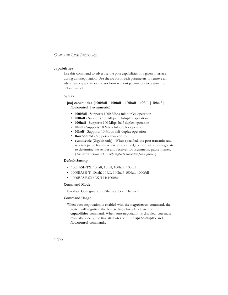 Capabilities, Capabilities -178 | SMC Networks SMC TigerStack III SMC6824MPE User Manual | Page 440 / 570