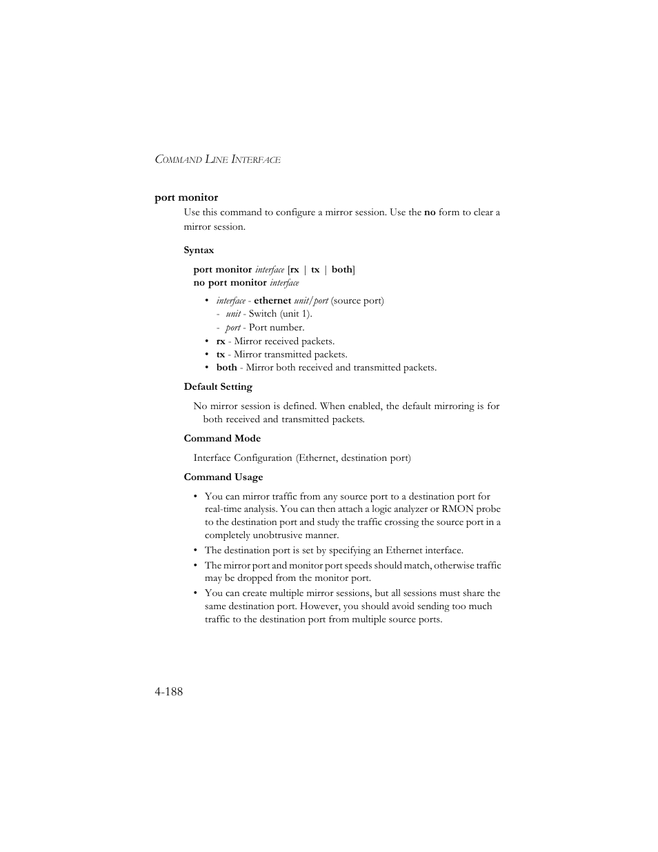 Port monitor, Port monitor -188 | SMC Networks SMC TigerStack III SMC6824MPE User Manual | Page 450 / 570