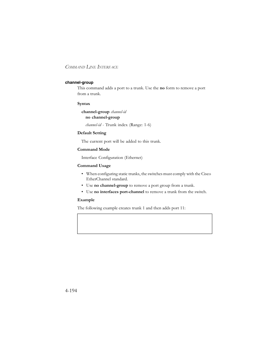 Channel-group, Channel-group -194 | SMC Networks SMC TigerStack III SMC6824MPE User Manual | Page 456 / 570