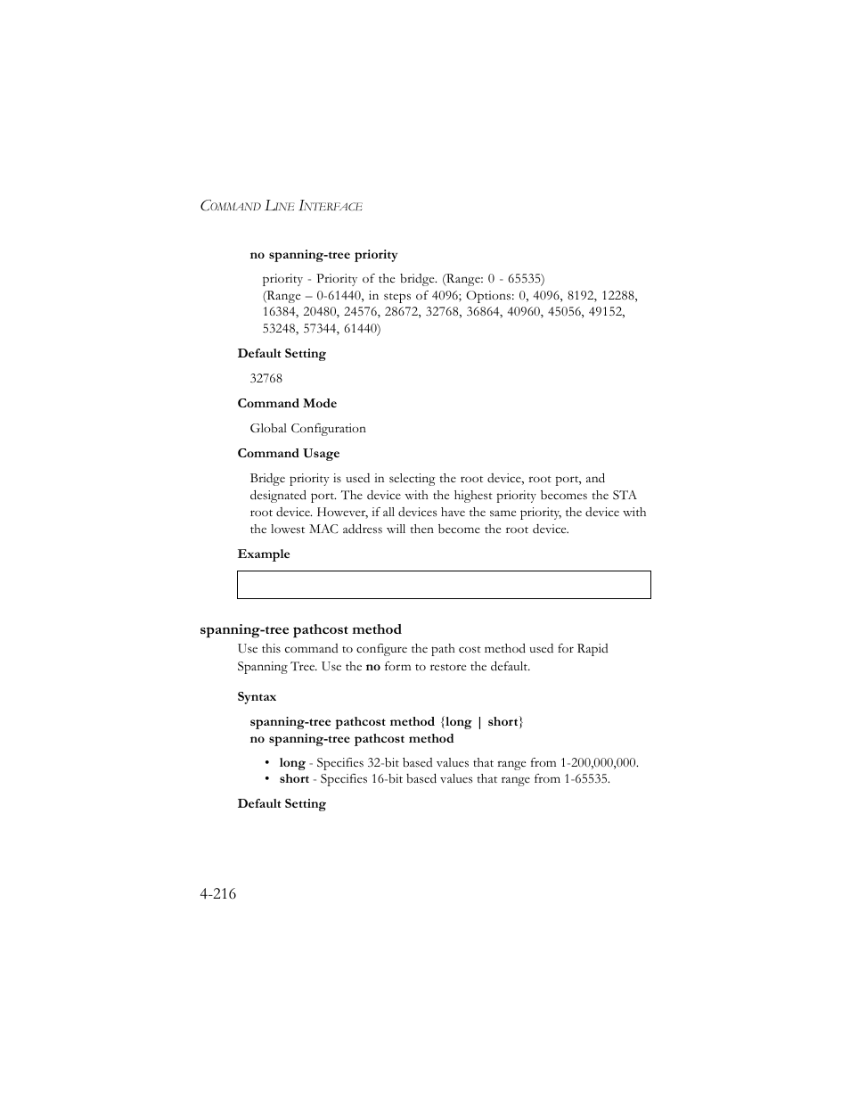 Spanning-tree pathcost method, Spanning-tree pathcost method -217 | SMC Networks SMC TigerStack III SMC6824MPE User Manual | Page 478 / 570