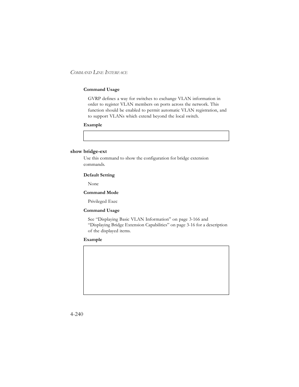 Show bridge-ext, Show bridge-ext -240 | SMC Networks SMC TigerStack III SMC6824MPE User Manual | Page 502 / 570