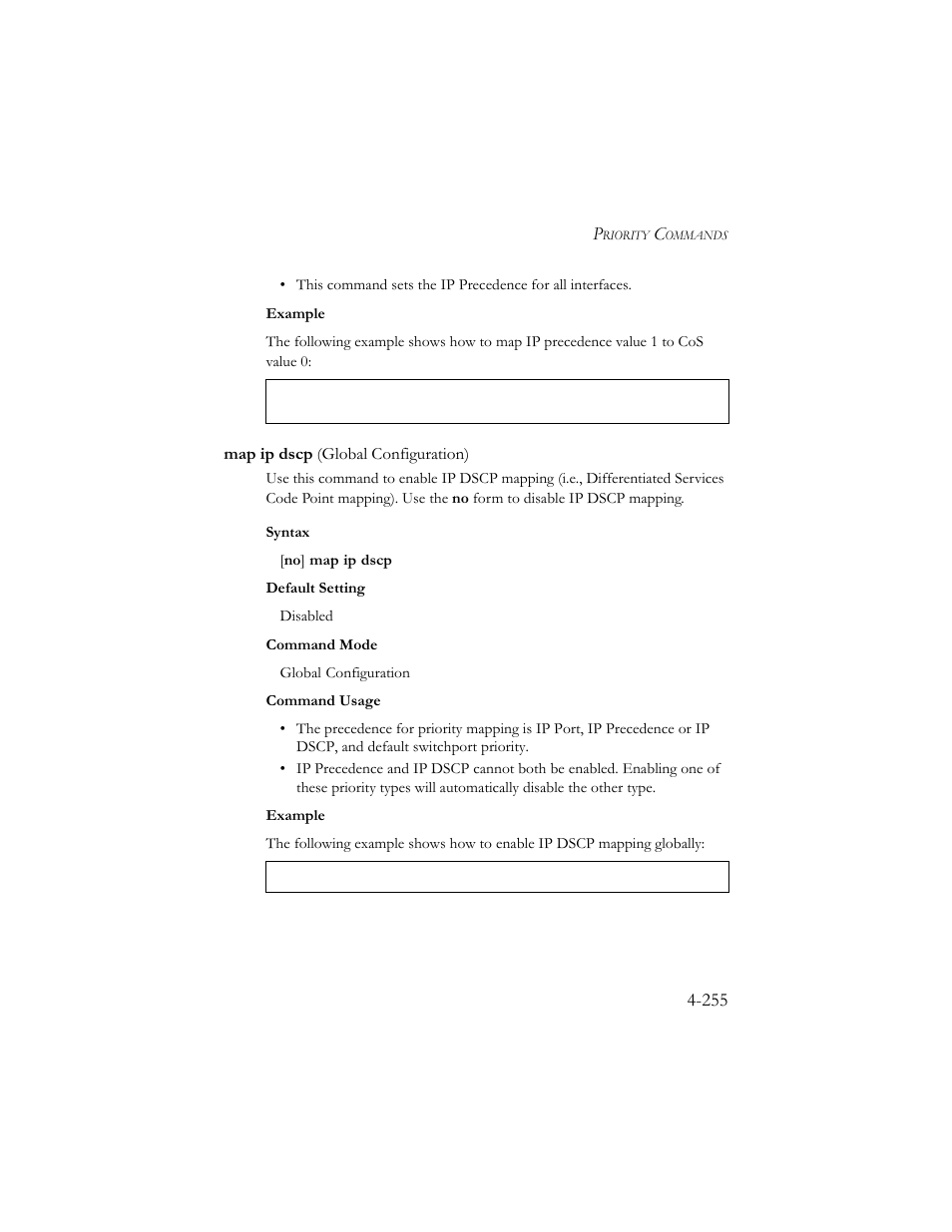 Map ip dscp (global configuration), Map ip dscp (global configuration) -255 | SMC Networks SMC TigerStack III SMC6824MPE User Manual | Page 517 / 570