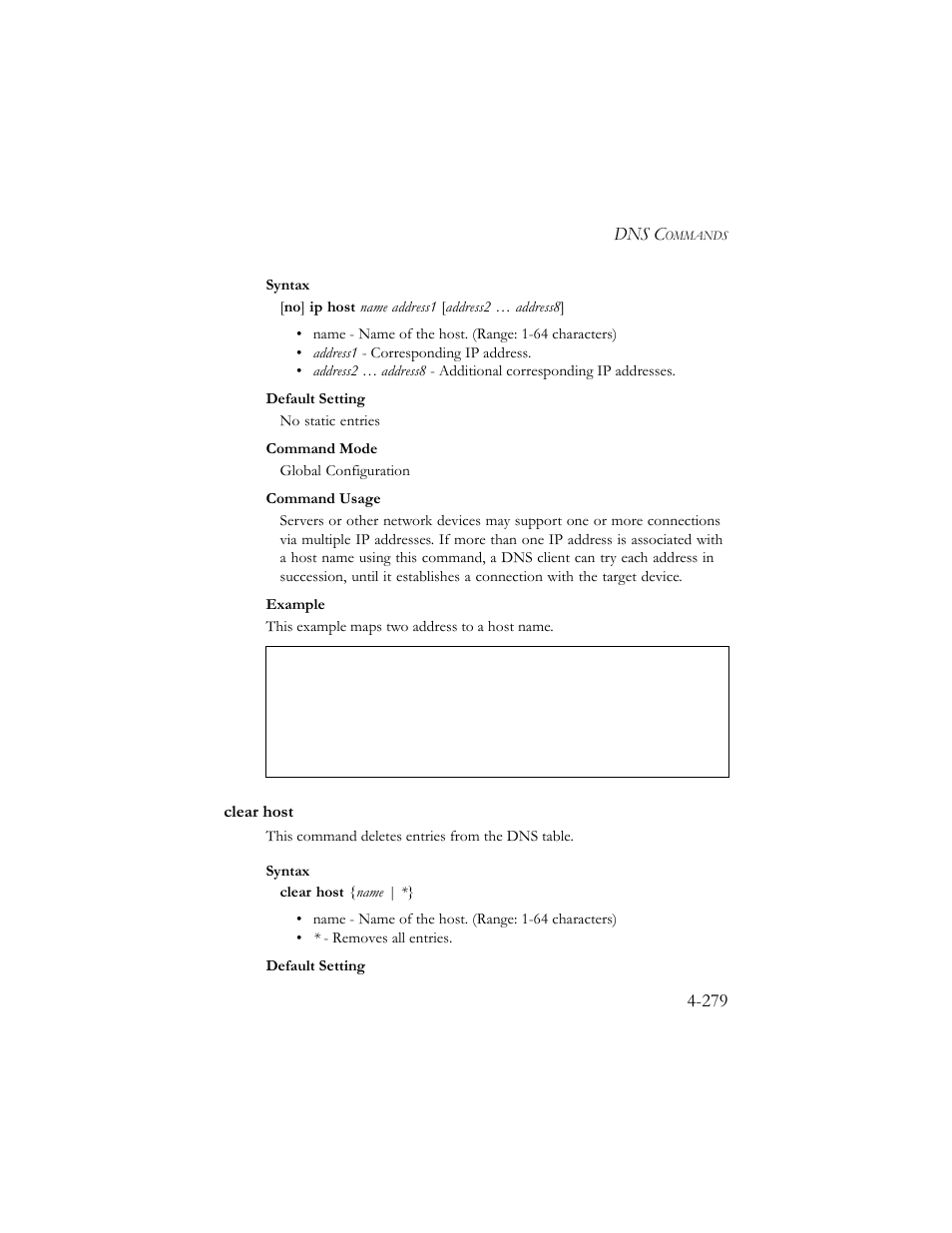 Clear host, Clear host -280 | SMC Networks SMC TigerStack III SMC6824MPE User Manual | Page 541 / 570