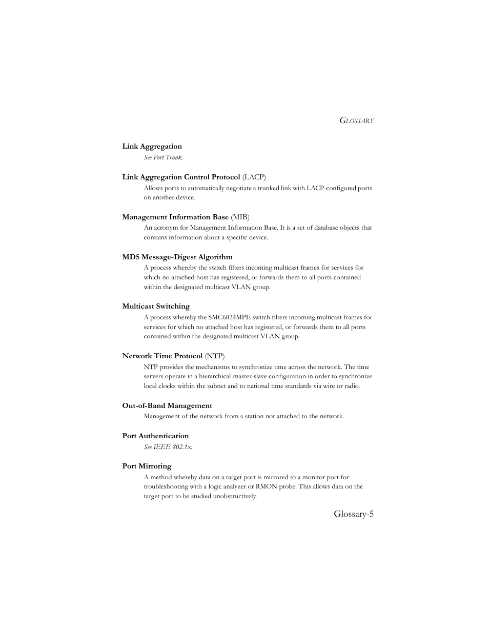 SMC Networks SMC TigerStack III SMC6824MPE User Manual | Page 561 / 570