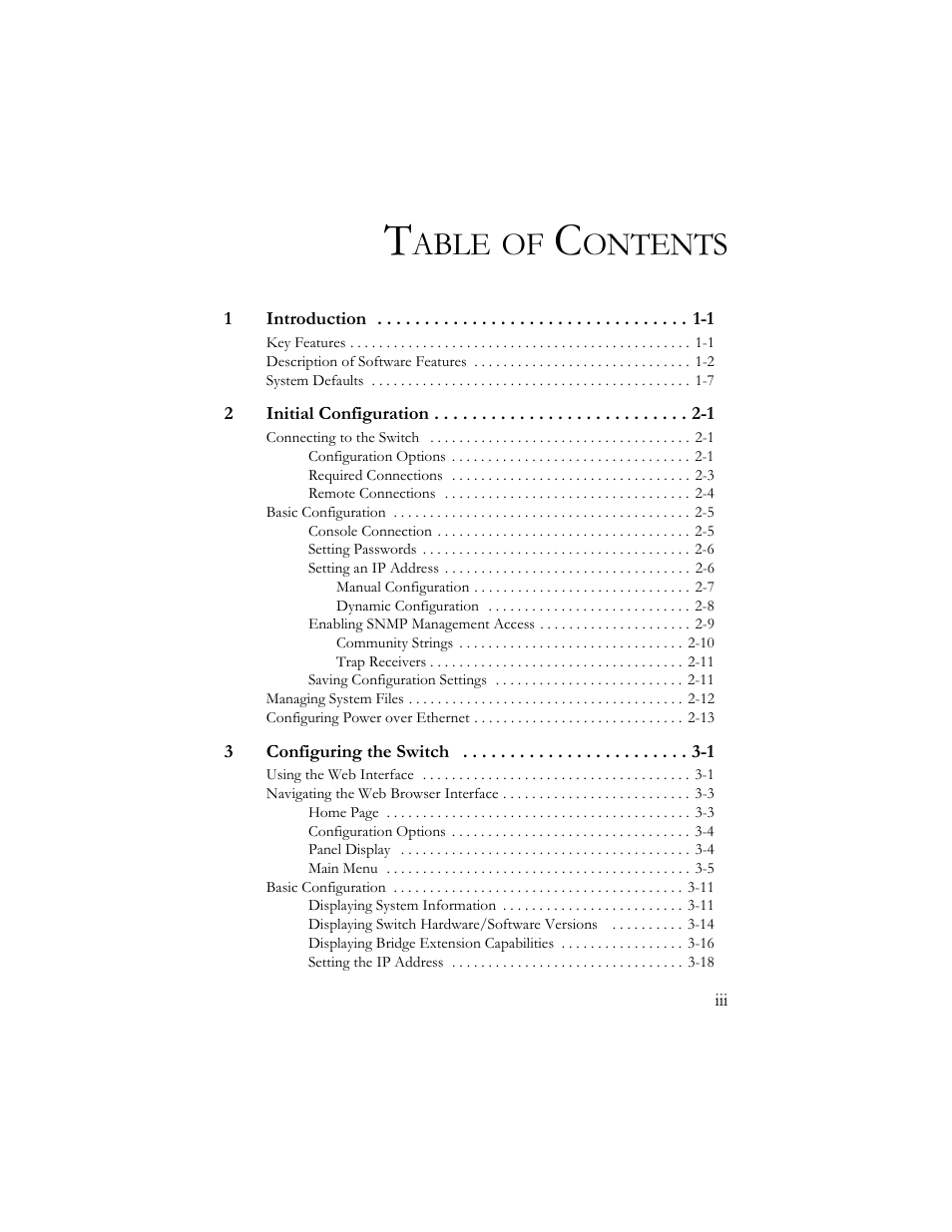 Able, Ontents | SMC Networks SMC TigerStack III SMC6824MPE User Manual | Page 7 / 570