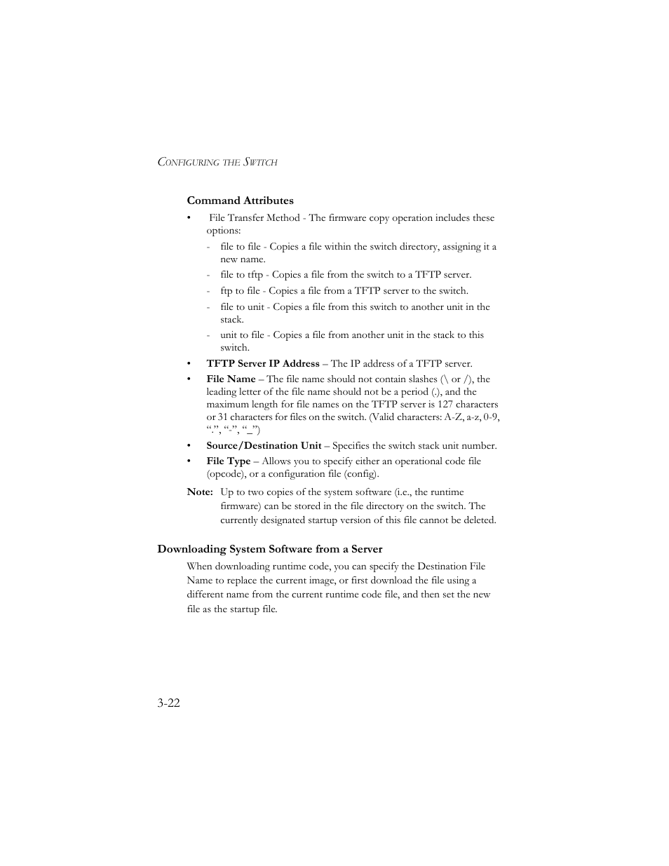 Downloading system software from a server, Downloading system software from a server -22 | SMC Networks SMC TigerStack III SMC6824MPE User Manual | Page 72 / 570