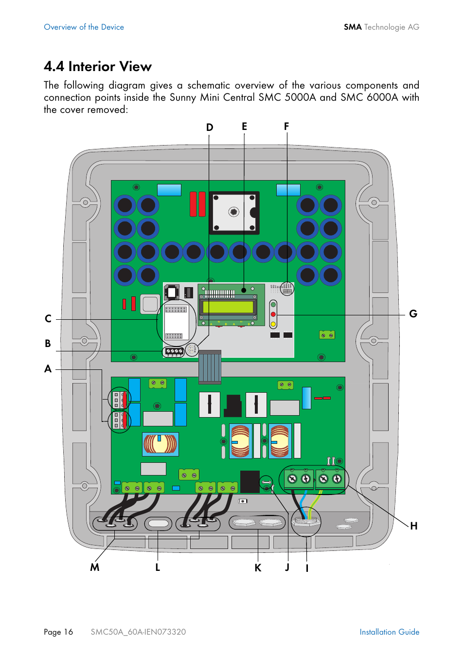 4 interior view, Interior view | SMC Networks Sunny Mini Central SMC 5000A User Manual | Page 16 / 96