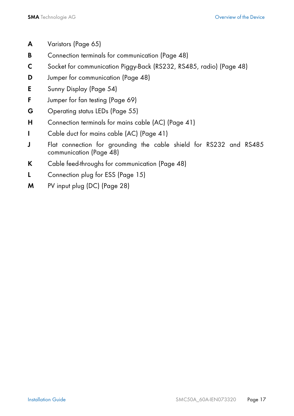 SMC Networks Sunny Mini Central SMC 5000A User Manual | Page 17 / 96