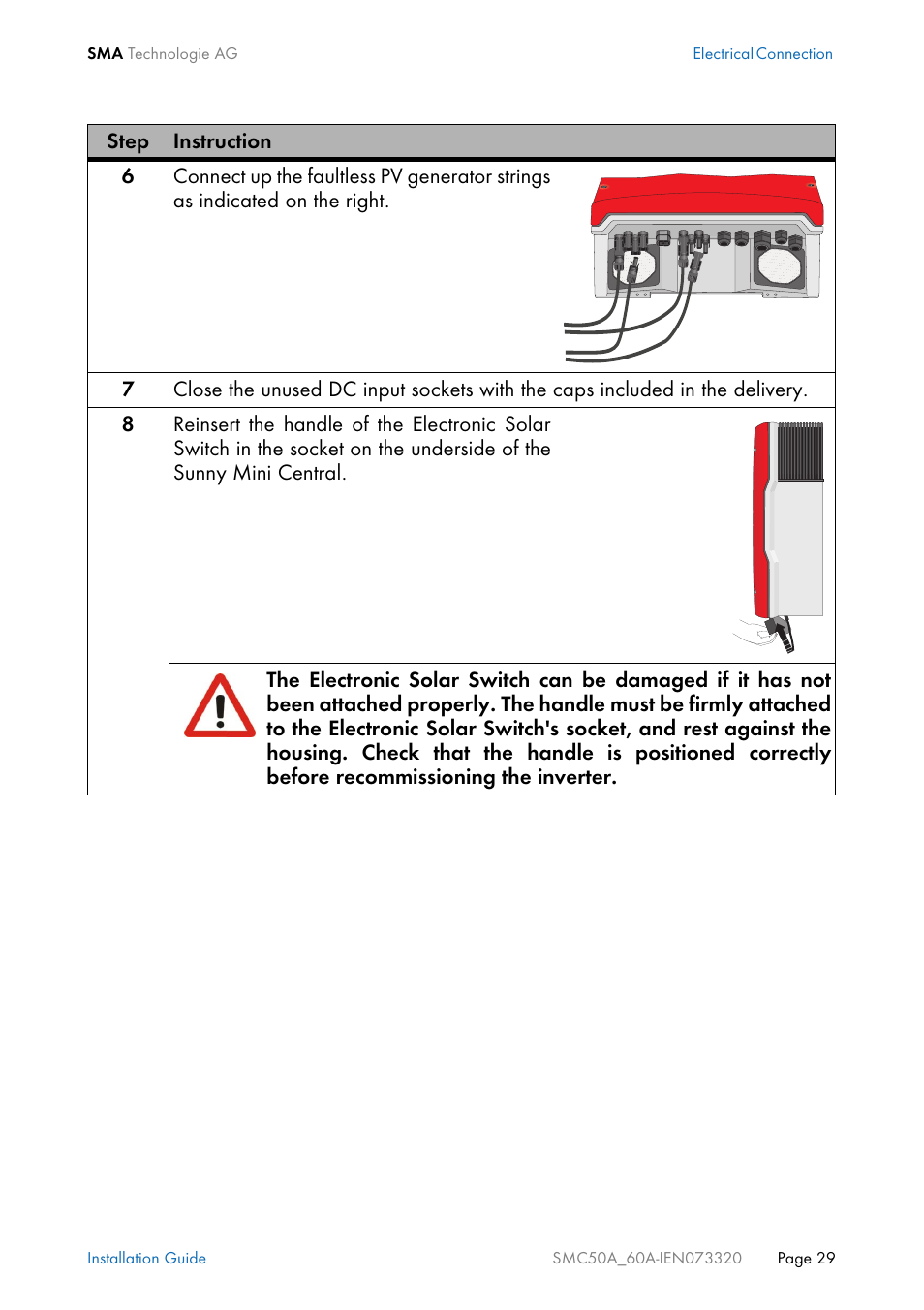 SMC Networks Sunny Mini Central SMC 5000A User Manual | Page 29 / 96