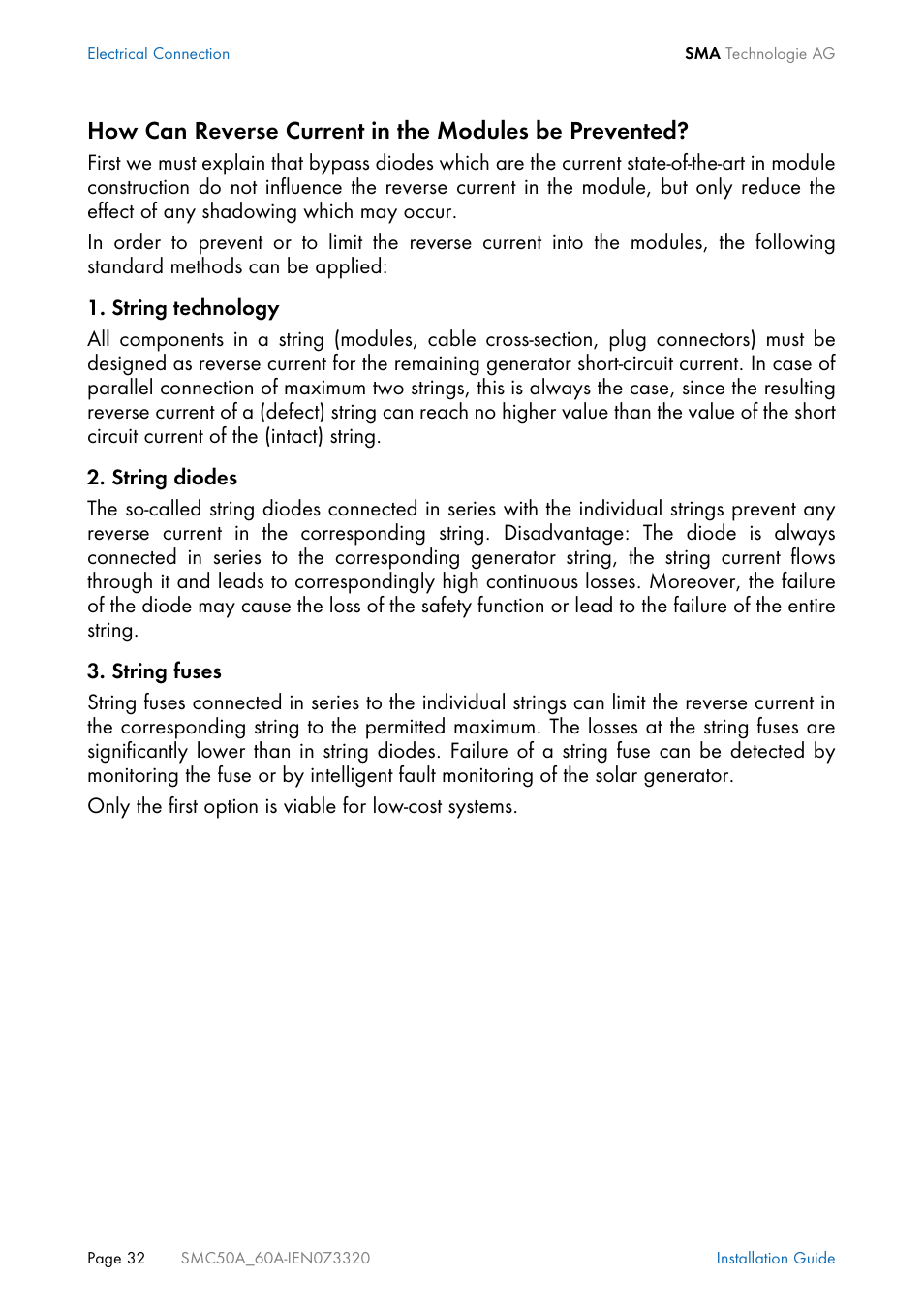 SMC Networks Sunny Mini Central SMC 5000A User Manual | Page 32 / 96