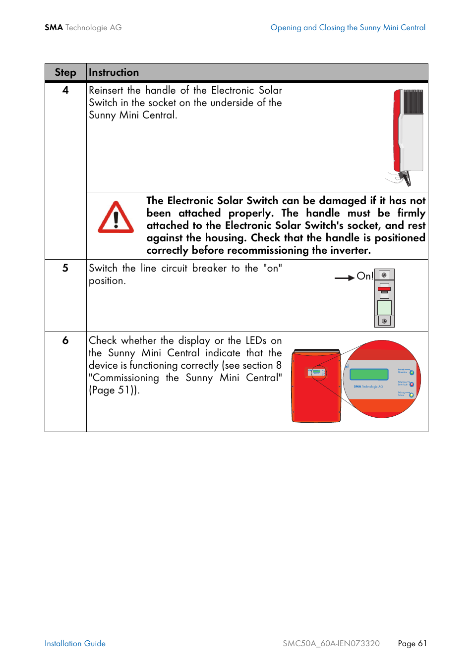SMC Networks Sunny Mini Central SMC 5000A User Manual | Page 61 / 96