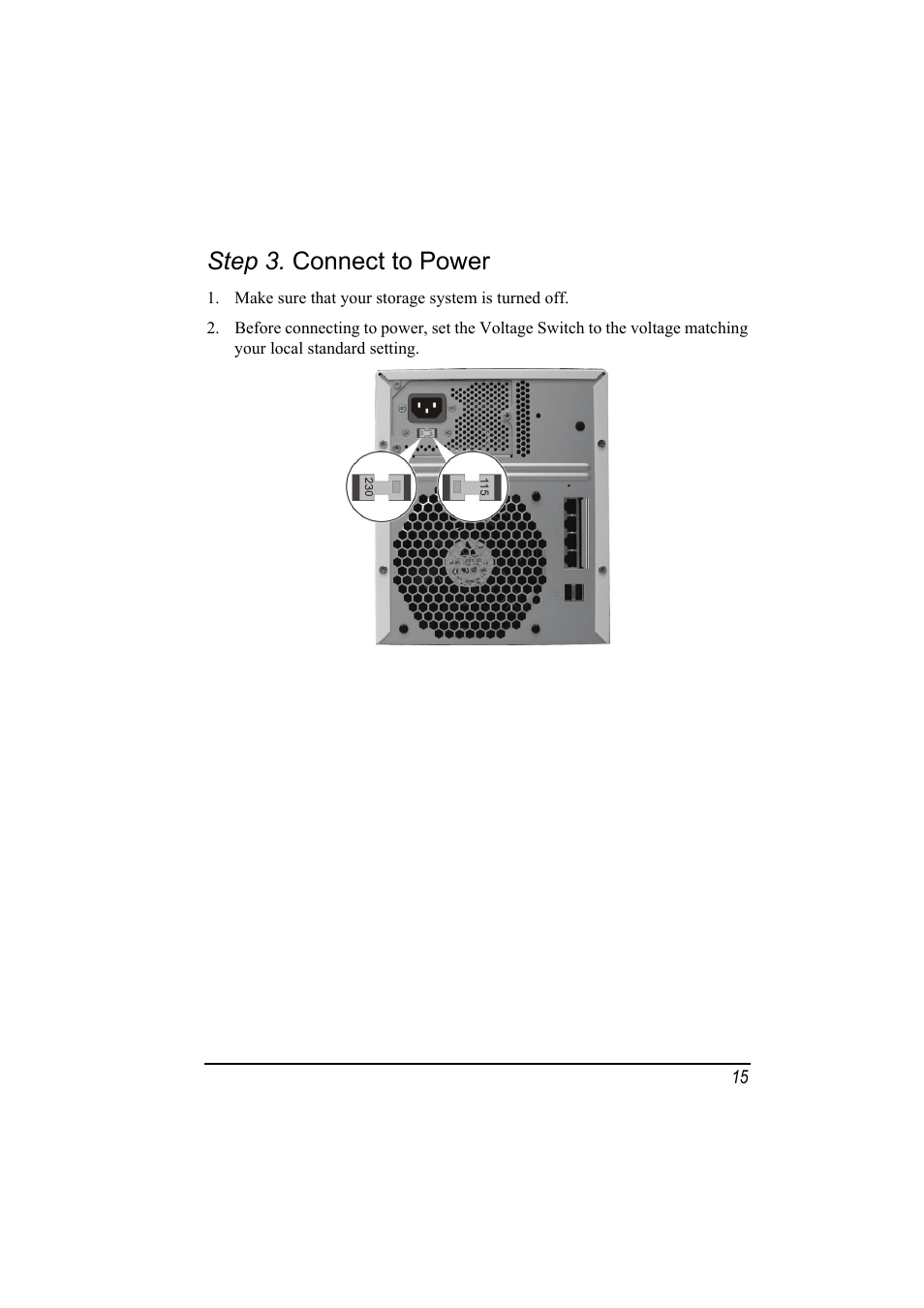 Step 3. connect to power | SMC Networks SMCNAS24 User Manual | Page 23 / 78
