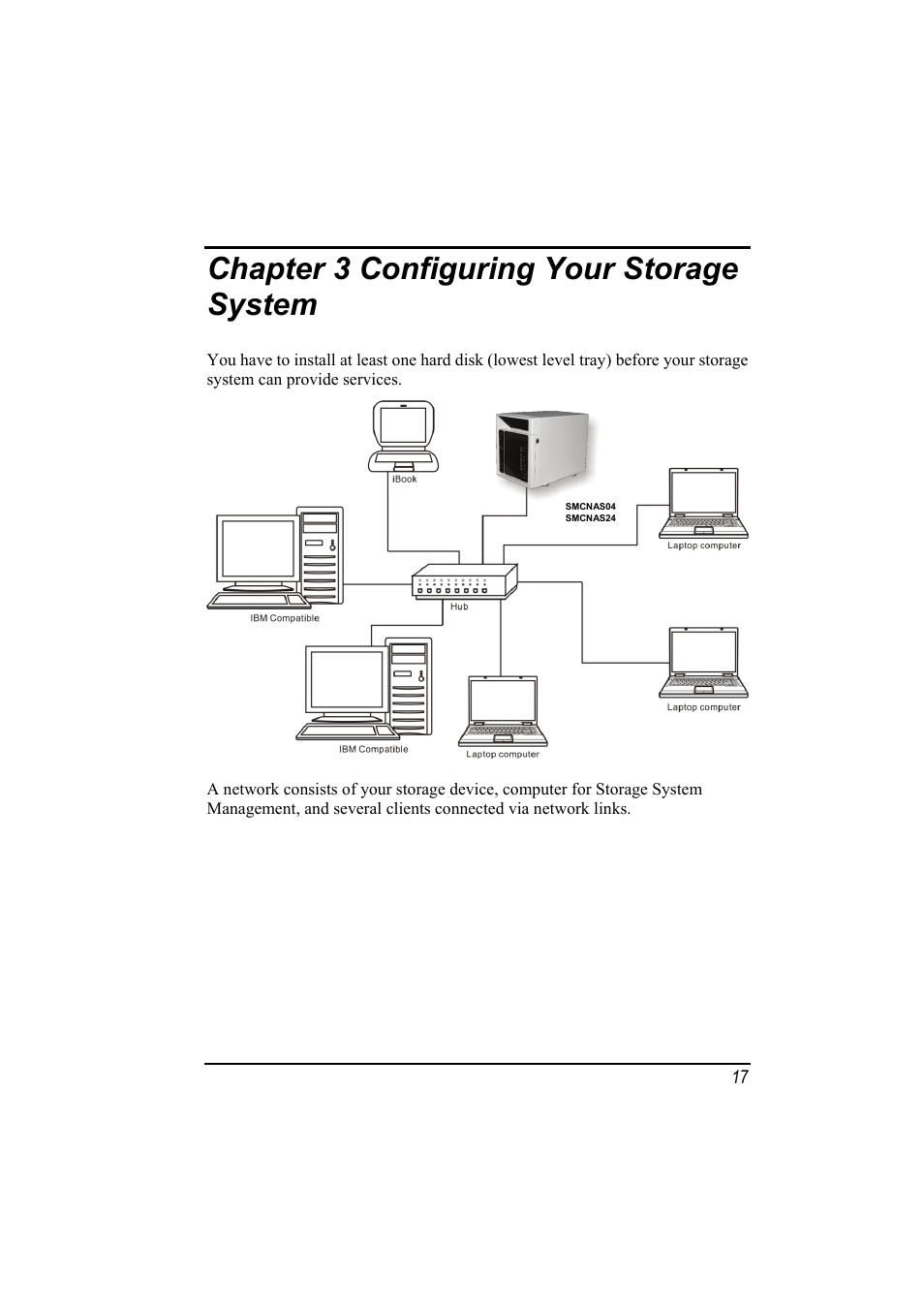 Chapter 3 configuring your storage system | SMC Networks SMCNAS24 User Manual | Page 25 / 78