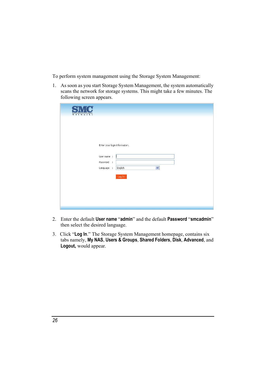 SMC Networks SMCNAS24 User Manual | Page 34 / 78