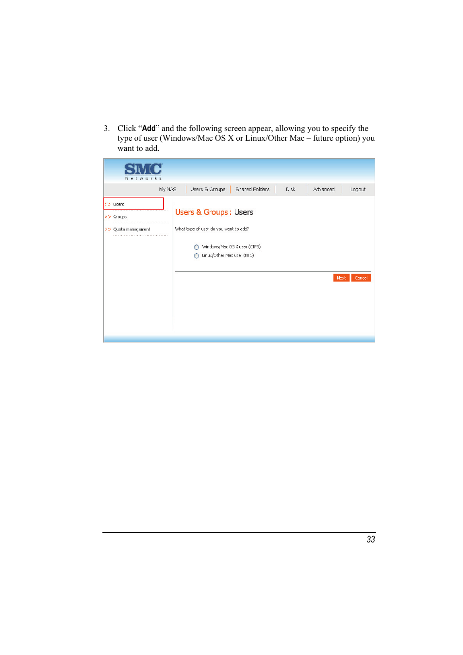 SMC Networks SMCNAS24 User Manual | Page 41 / 78