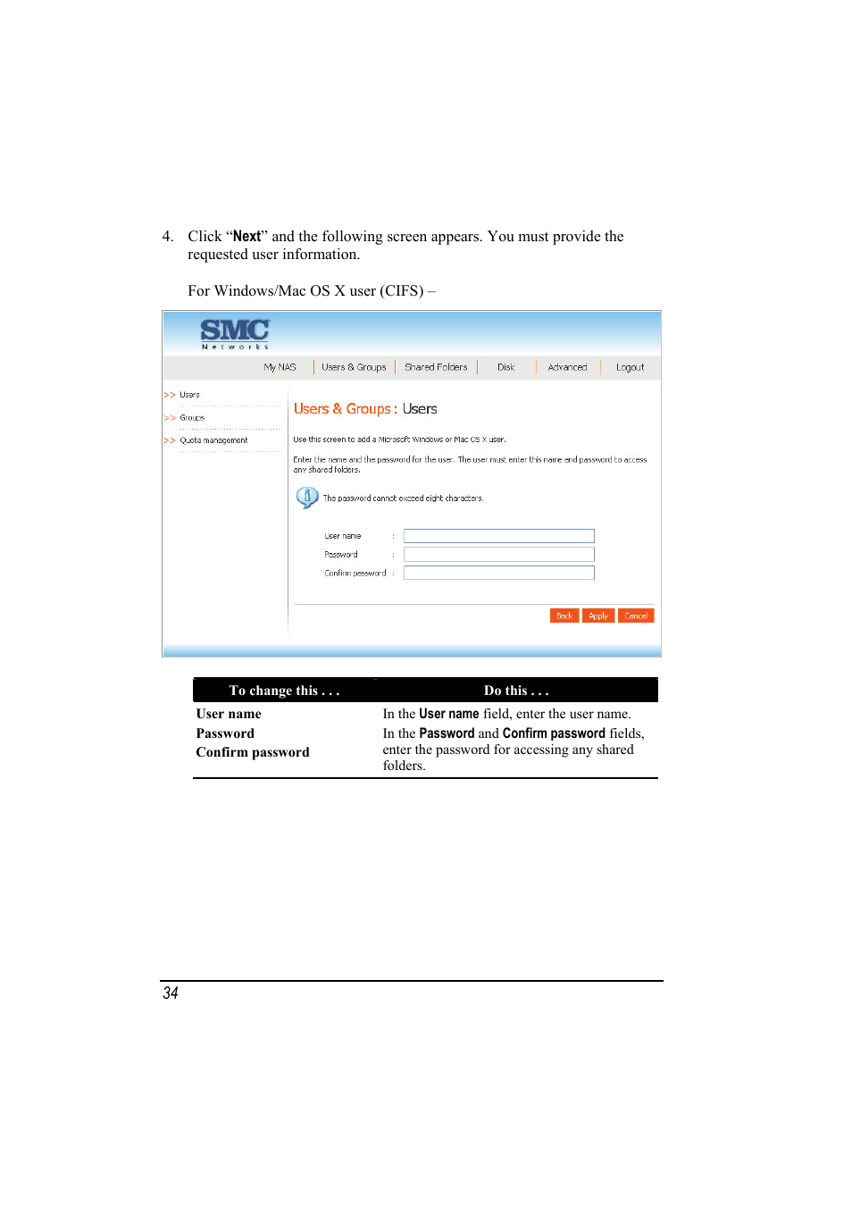 SMC Networks SMCNAS24 User Manual | Page 42 / 78