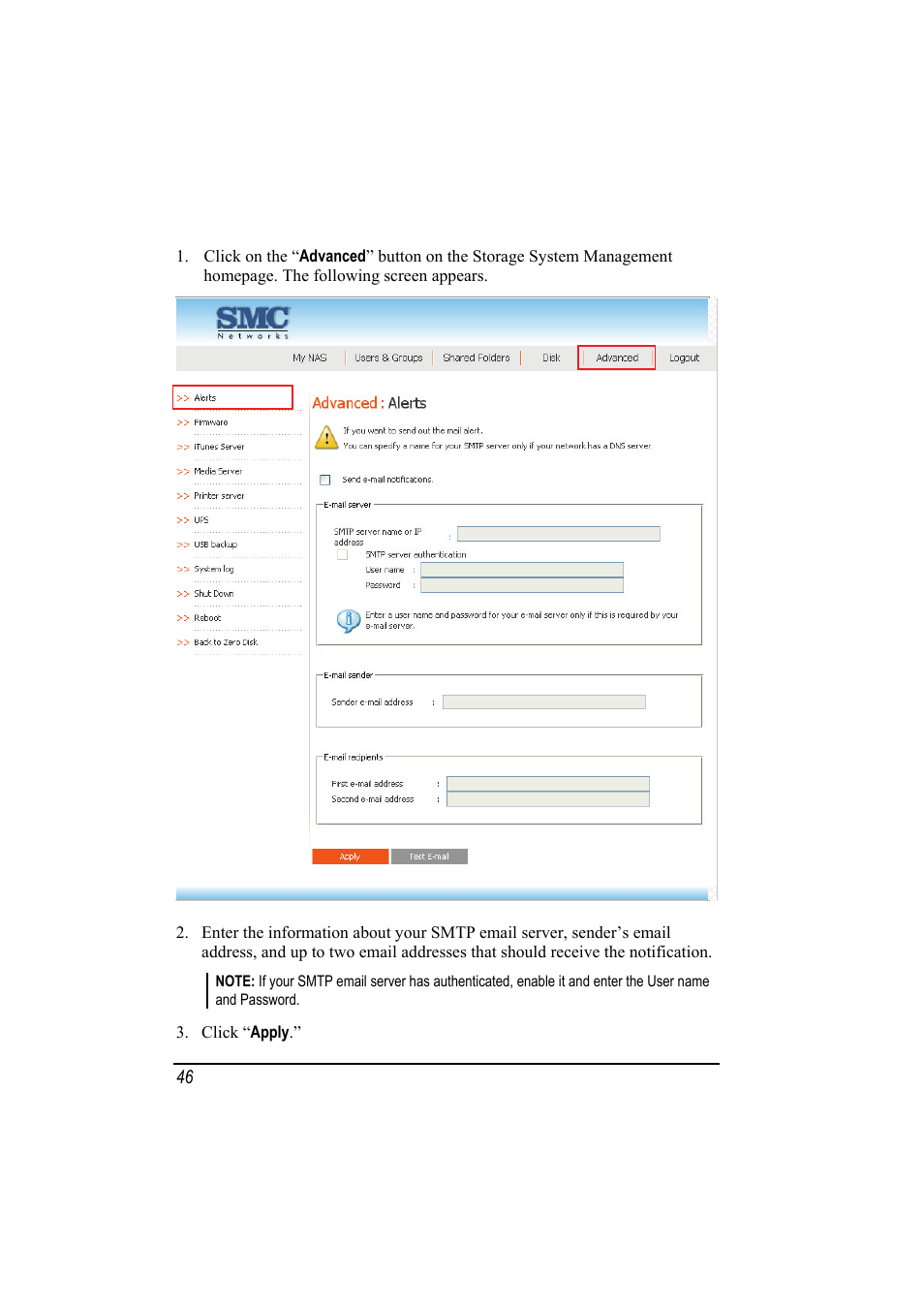 SMC Networks SMCNAS24 User Manual | Page 54 / 78