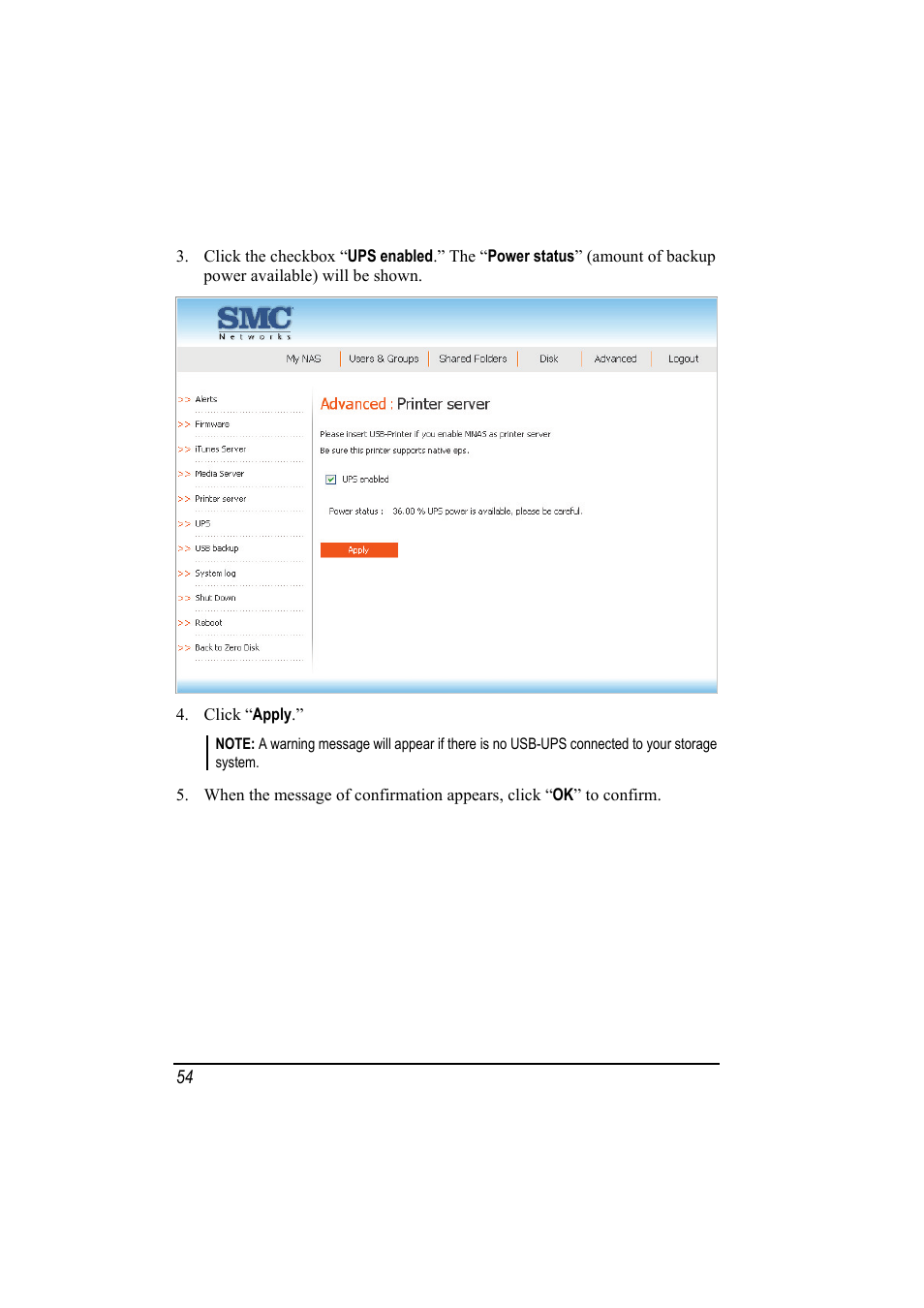 SMC Networks SMCNAS24 User Manual | Page 62 / 78