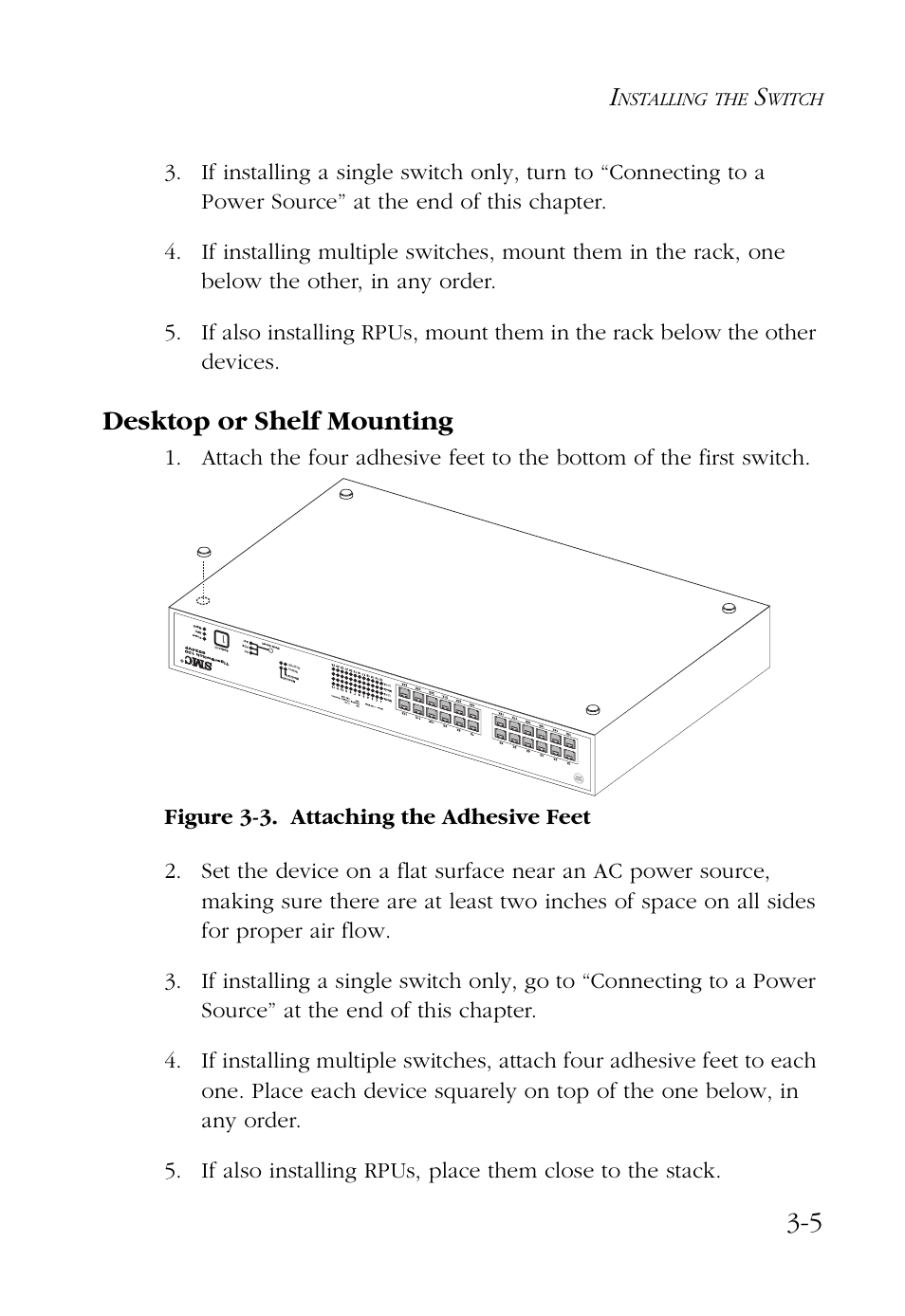 Desktop or shelf mounting, Desktop or shelf mounting -5 | SMC Networks 100 User Manual | Page 43 / 90