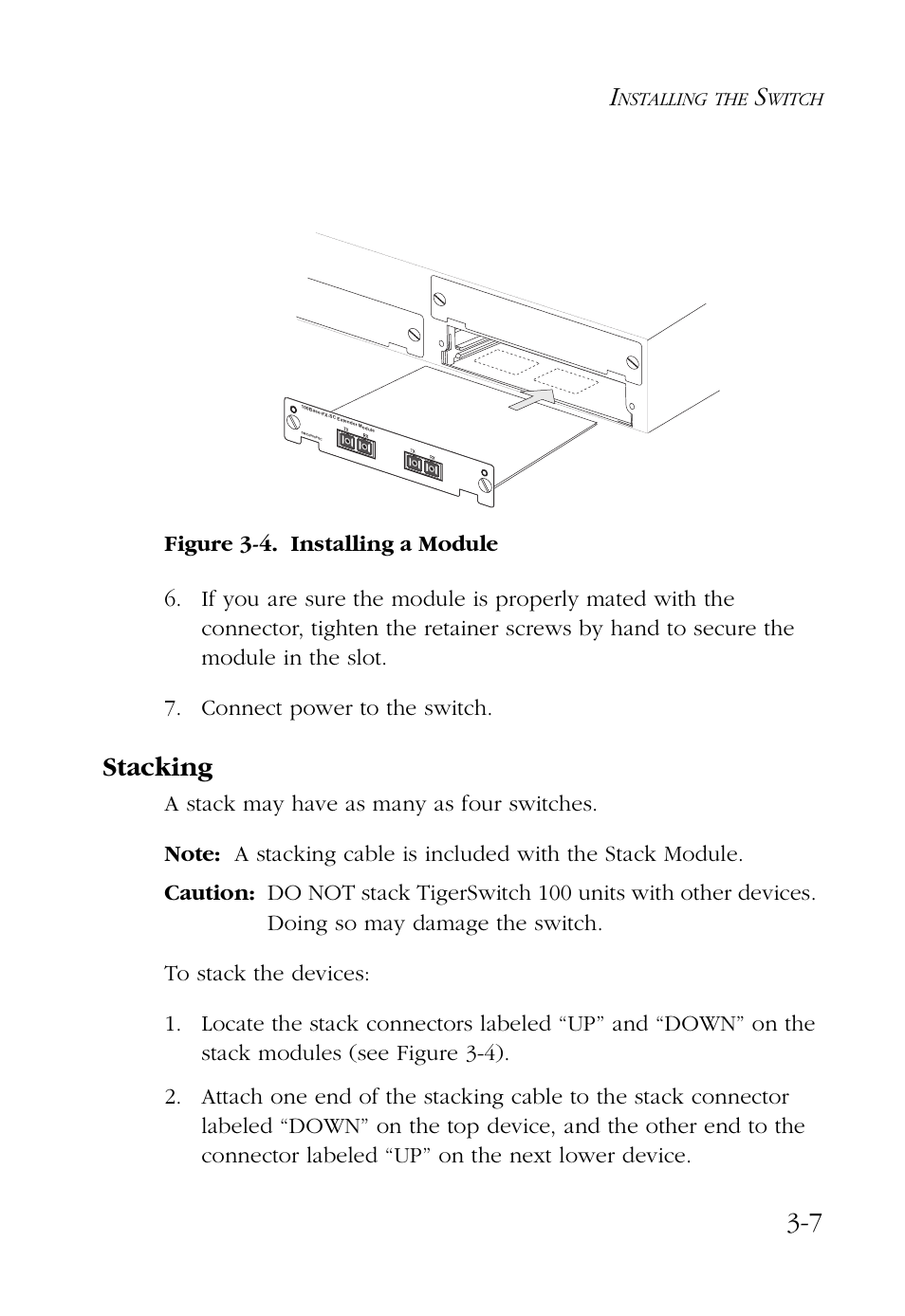 Stacking, Stacking -7 | SMC Networks 100 User Manual | Page 45 / 90