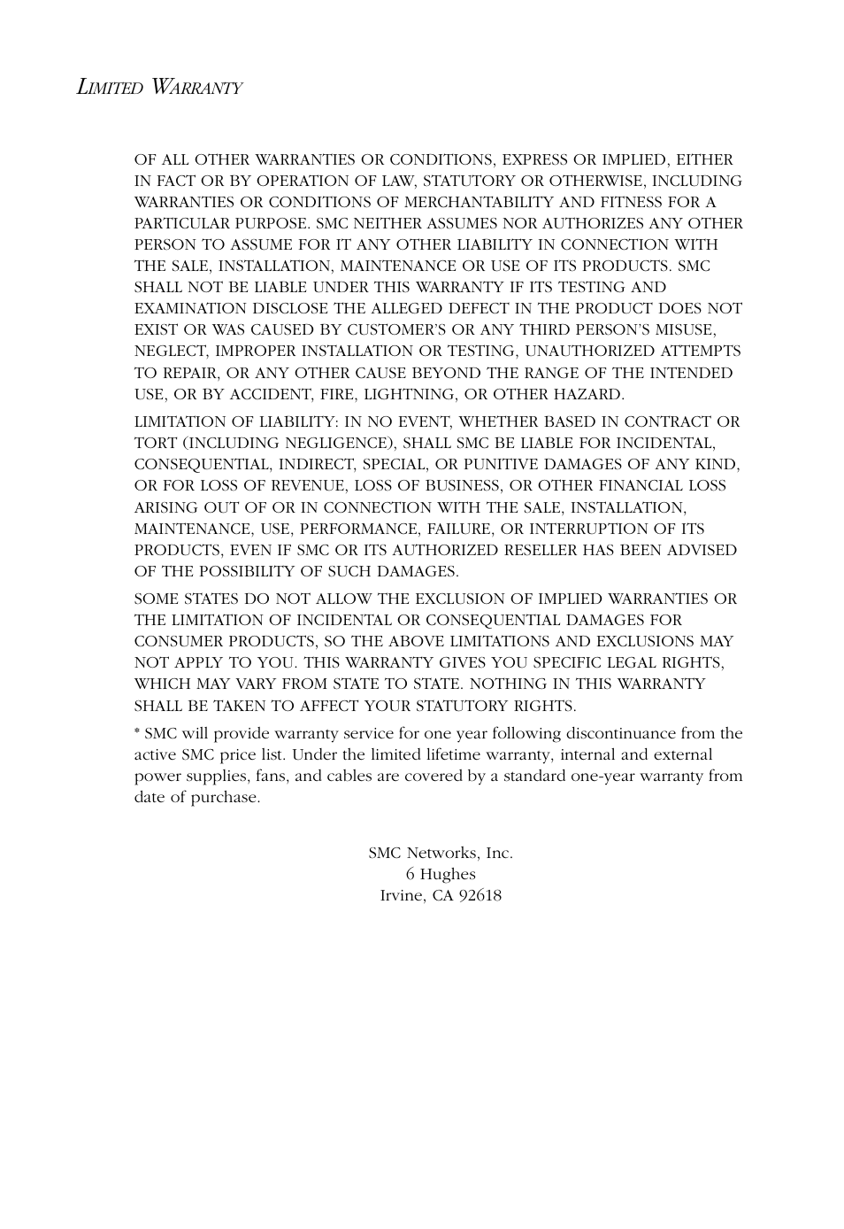 SMC Networks 100 User Manual | Page 6 / 90