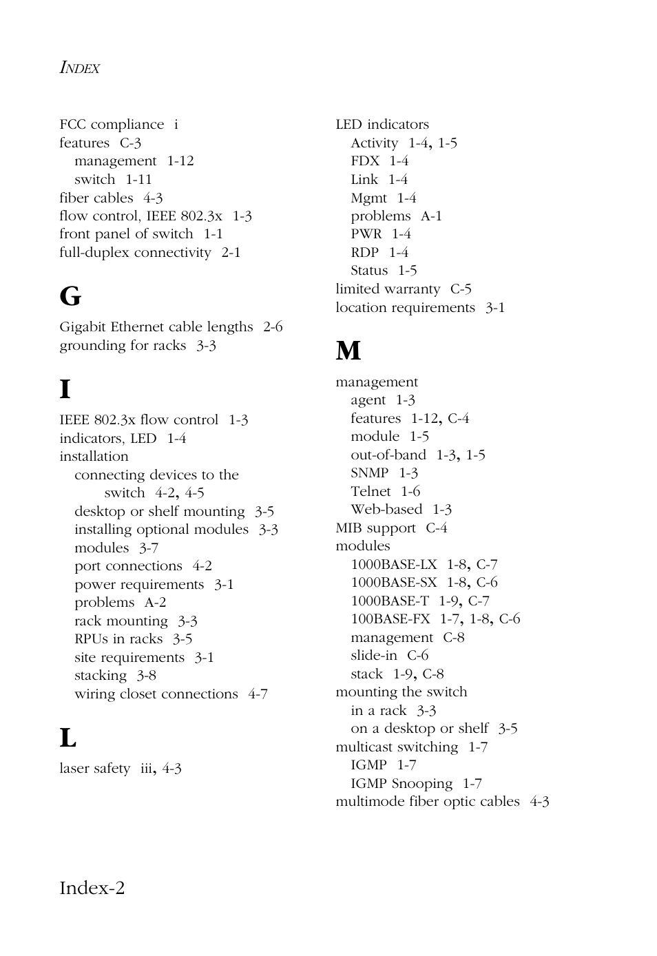 Index-2 | SMC Networks 100 User Manual | Page 86 / 90