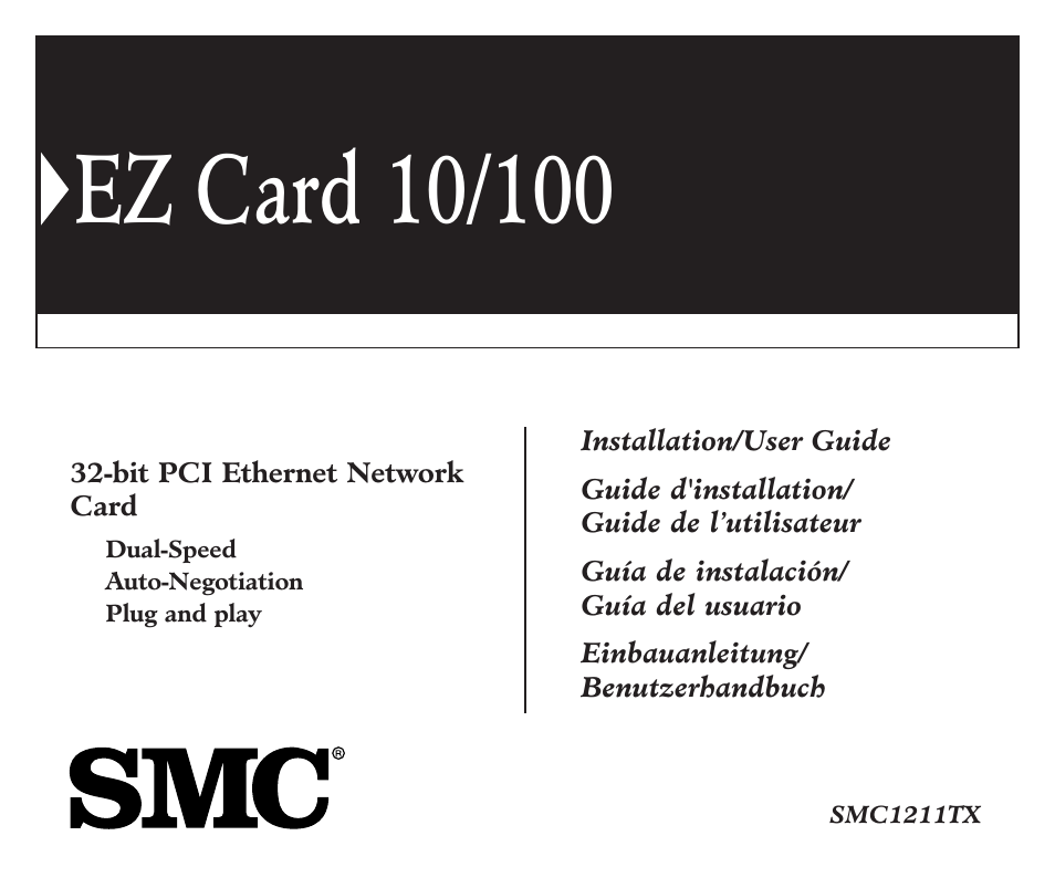 SMC Networks EZ Card 10 User Manual | 15 pages