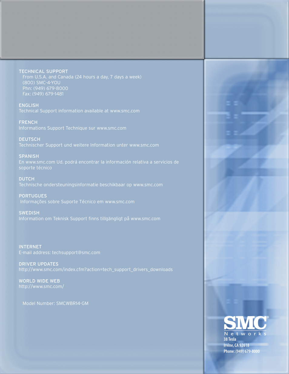 SMC Networks SMCWBR 14-GM User Manual | Page 69 / 69