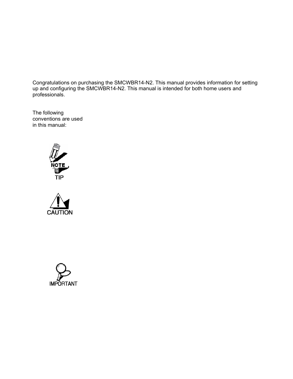 Getting started with the smcwbr14-n2 | SMC Networks BARRICADE SMCWBR14-N2 User Manual | Page 6 / 103