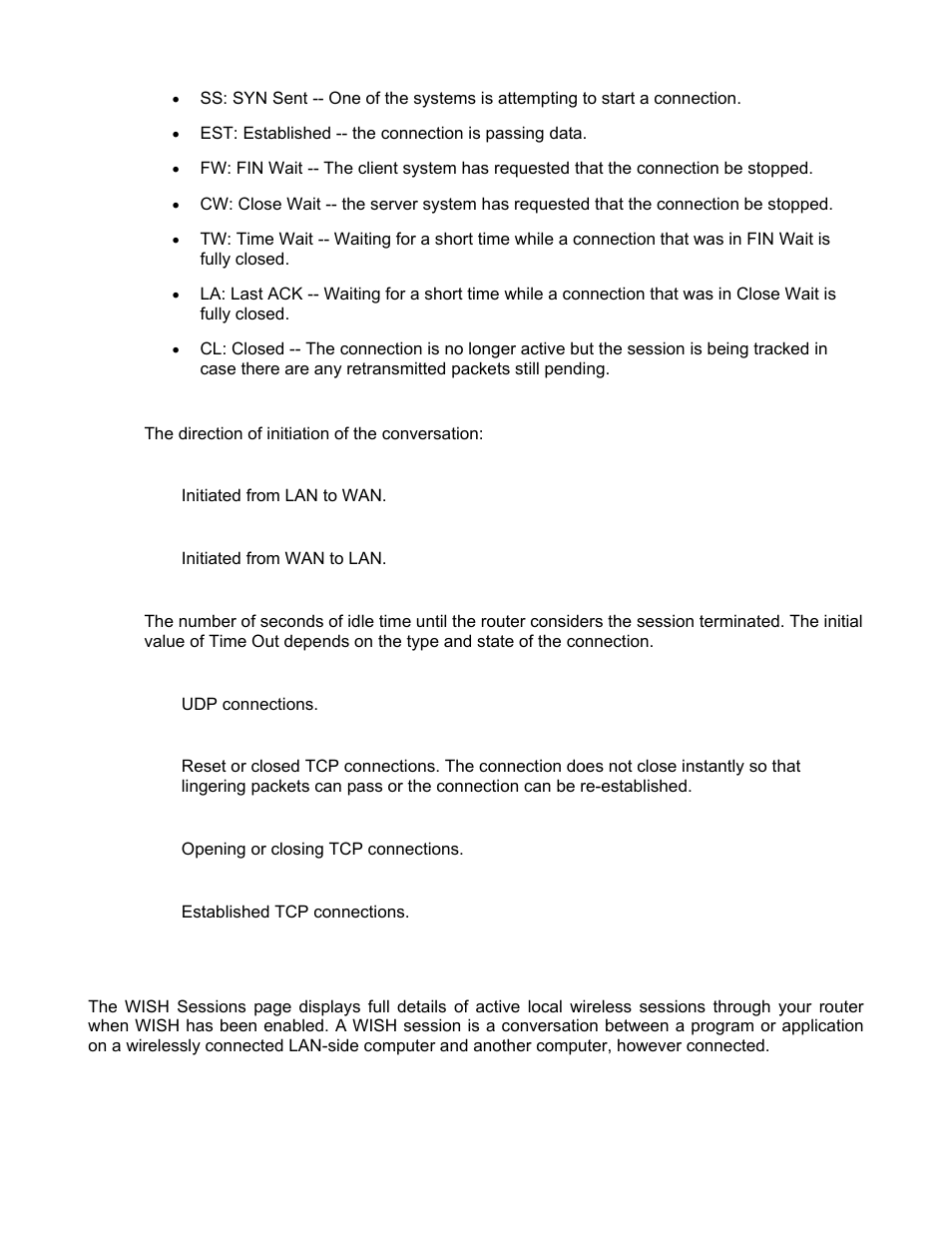 Status_wish sessions | SMC Networks BARRICADE SMCWBR14-N2 User Manual | Page 83 / 103