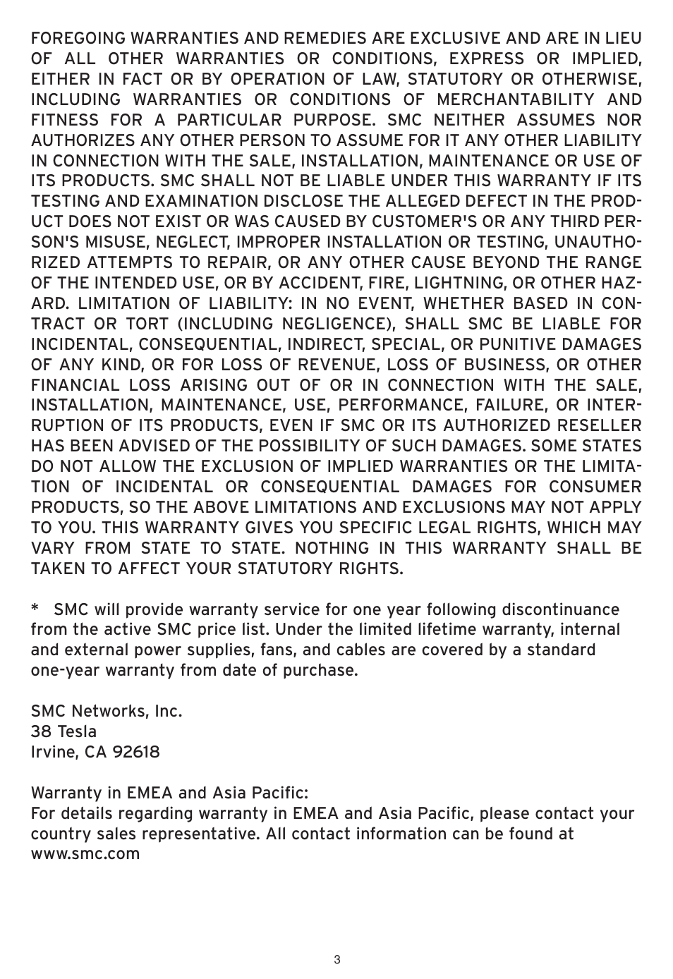 SMC Networks SMCWHS-POS User Manual | Page 4 / 18