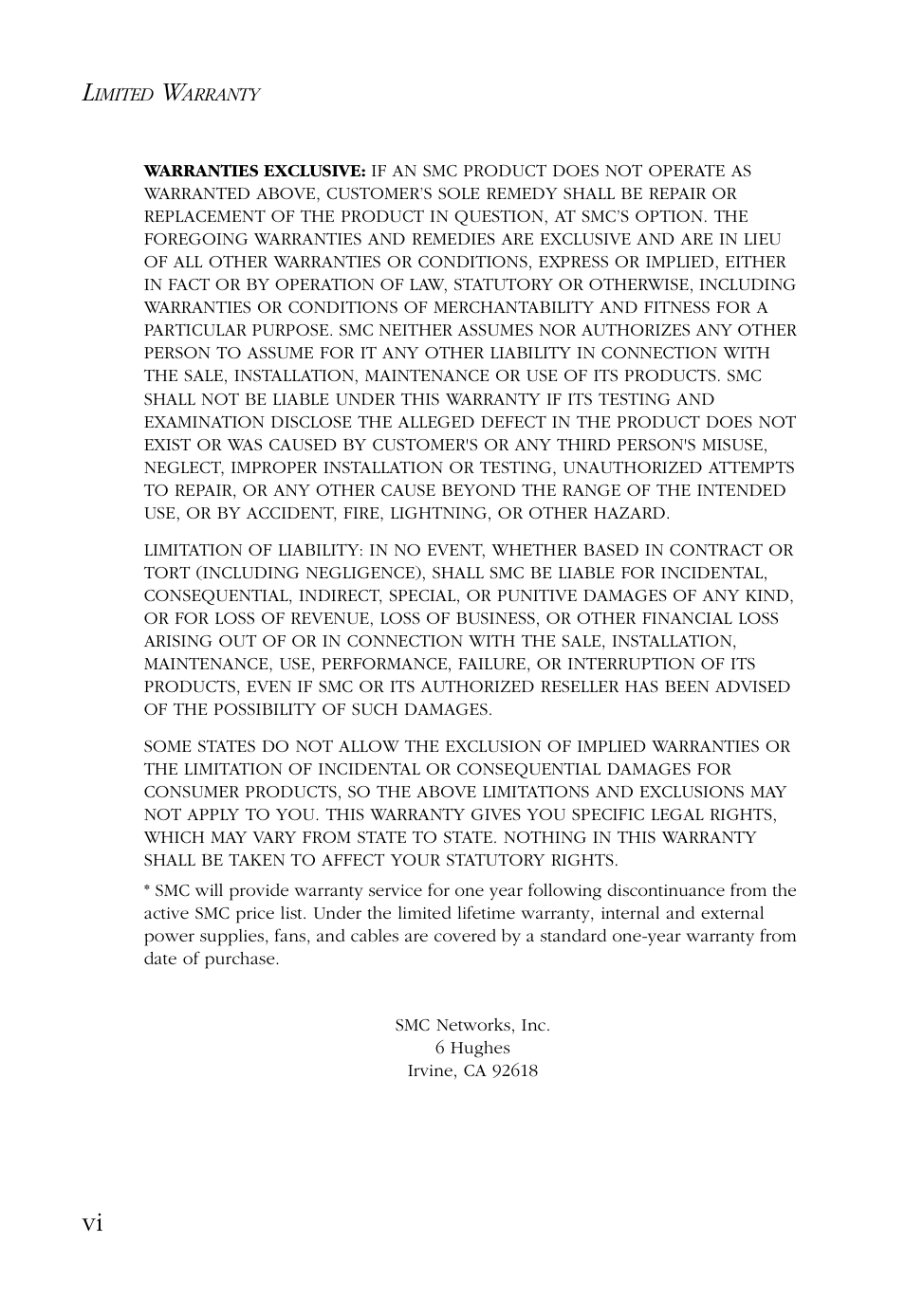 SMC Networks Barricade SMC7004AWBR User Manual | Page 6 / 94