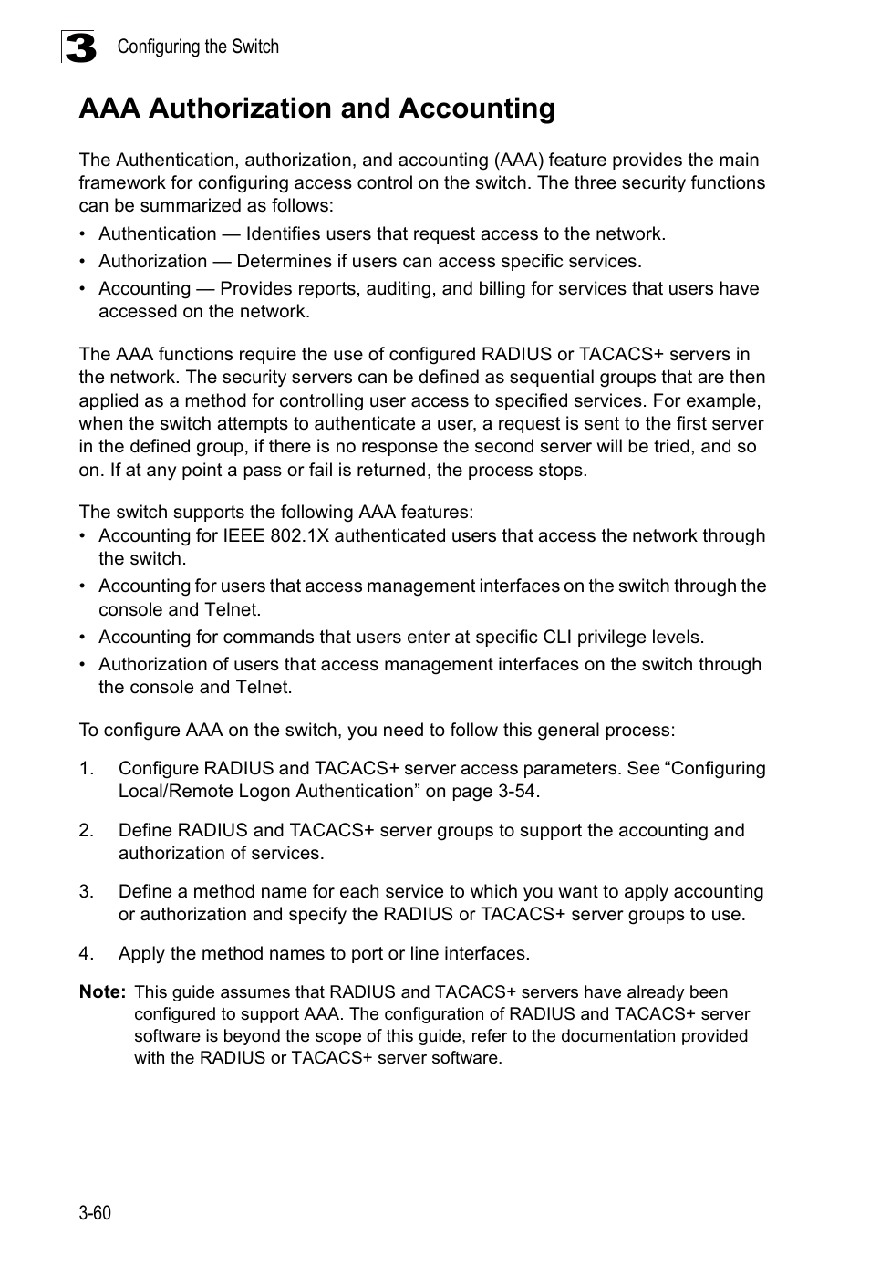 Aaa authorization and accounting | SMC Networks SMC Tiger 10/100 SMC6128PL2 User Manual | Page 112 / 664