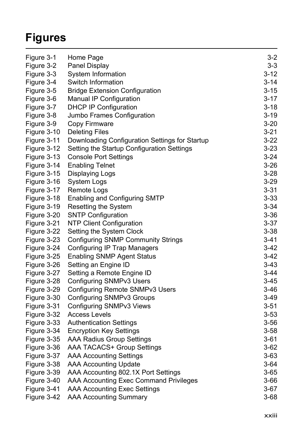 Figures | SMC Networks SMC Tiger 10/100 SMC6128PL2 User Manual | Page 31 / 664