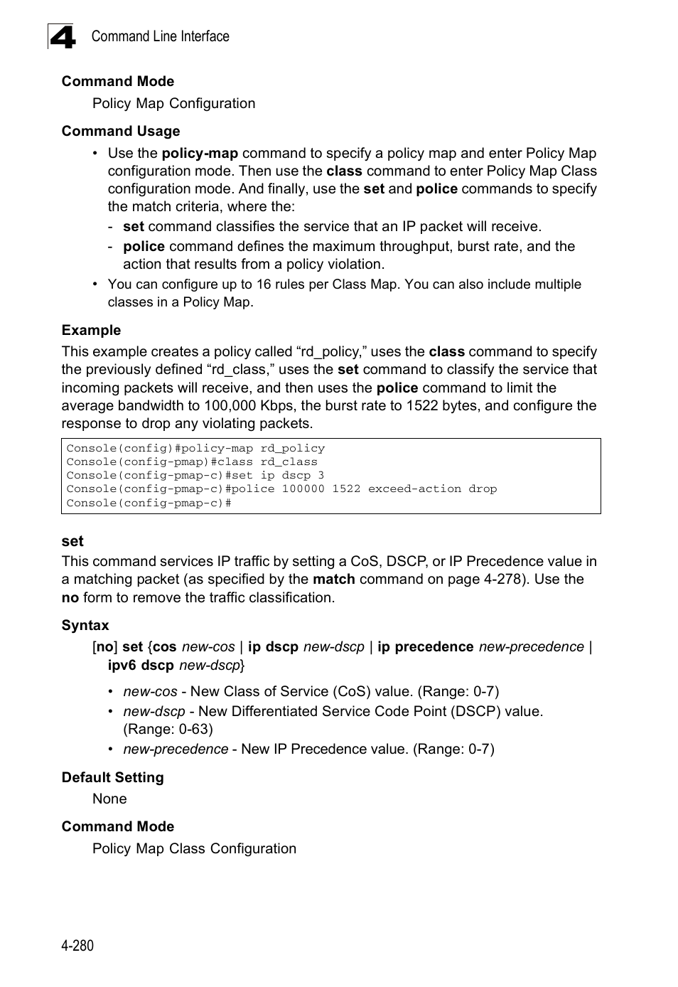 Set 4-280 | SMC Networks SMC Tiger 10/100 SMC6128PL2 User Manual | Page 588 / 664