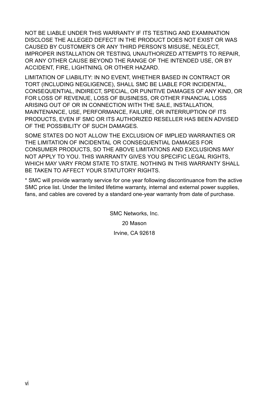 SMC Networks SMC Tiger 10/100 SMC6128PL2 User Manual | Page 6 / 664
