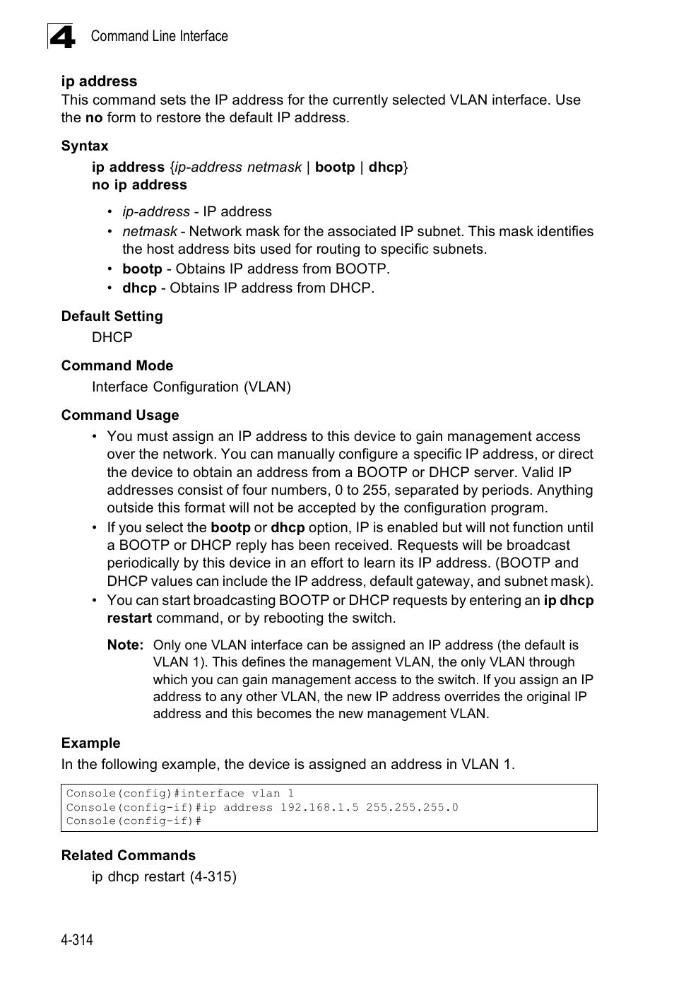 Ip address | SMC Networks SMC Tiger 10/100 SMC6128PL2 User Manual | Page 622 / 664