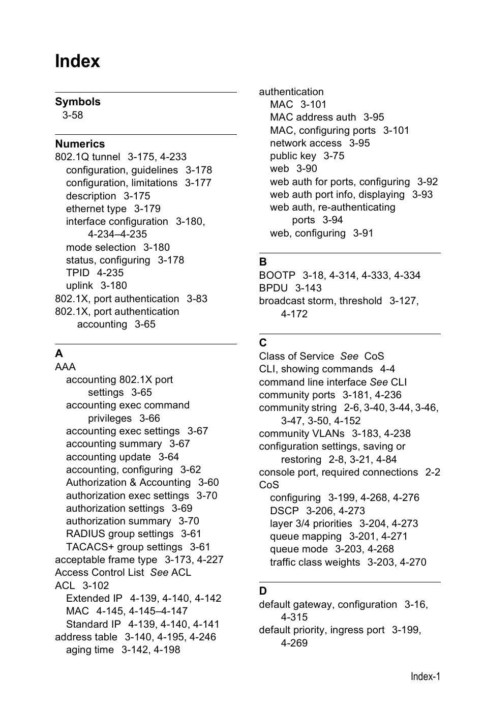 Index | SMC Networks SMC Tiger 10/100 SMC6128PL2 User Manual | Page 657 / 664