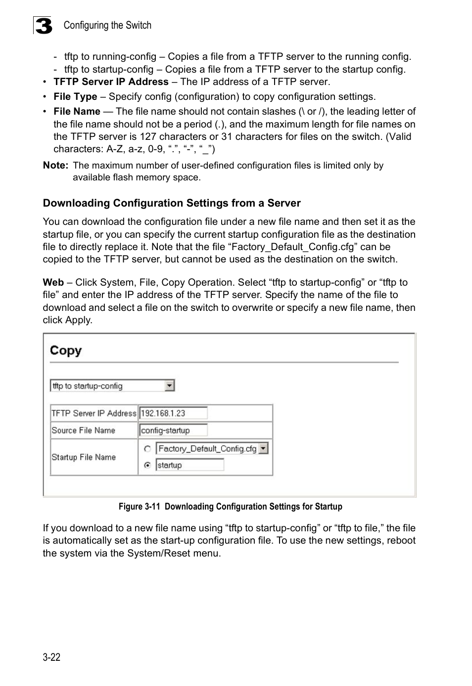 Downloading configuration settings from a server | SMC Networks SMC Tiger 10/100 SMC6128PL2 User Manual | Page 74 / 664