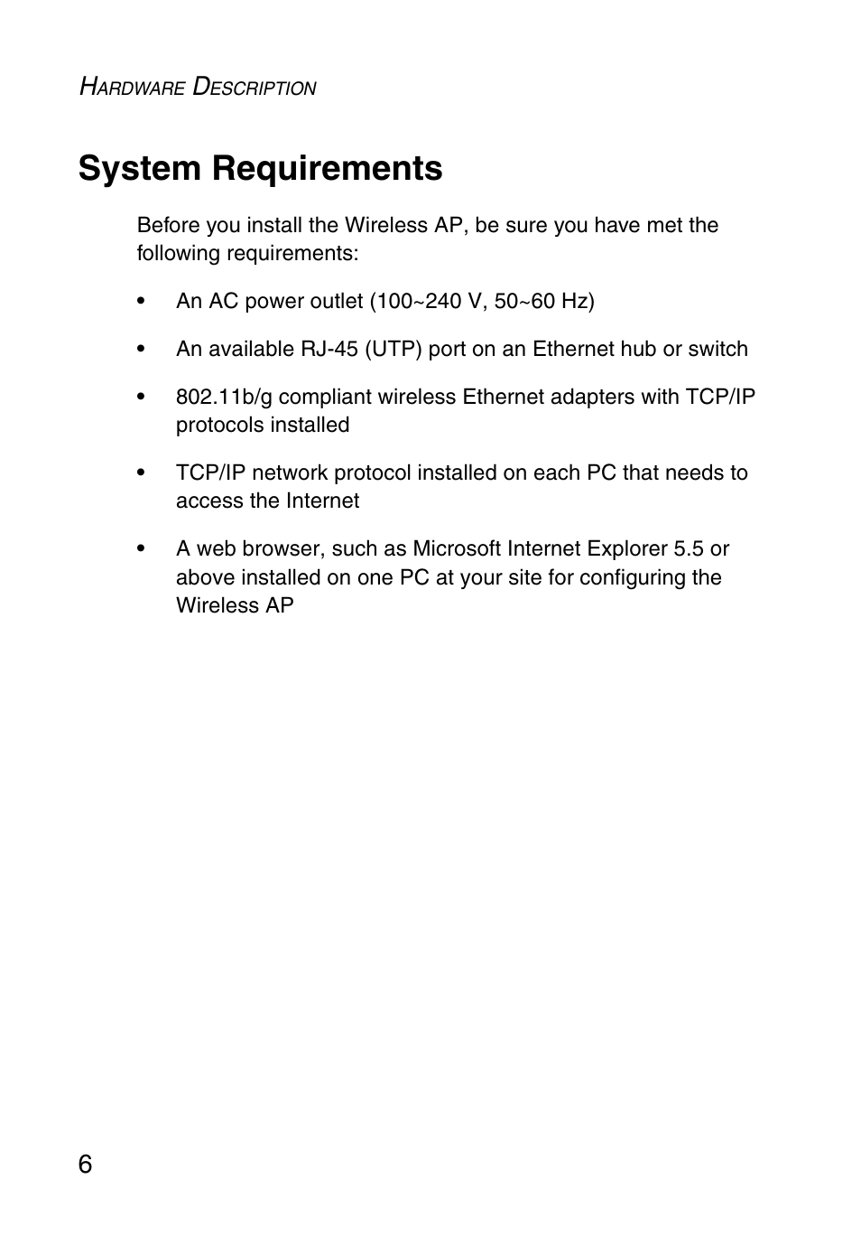 System requirements | SMC Networks SMCWEBT-G User Manual | Page 18 / 66