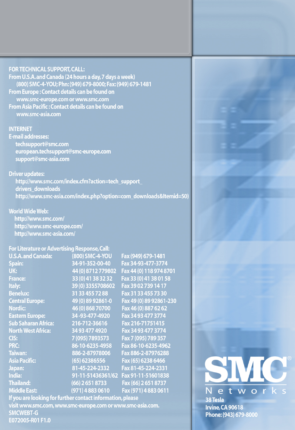 SMC Networks SMCWEBT-G User Manual | Page 66 / 66
