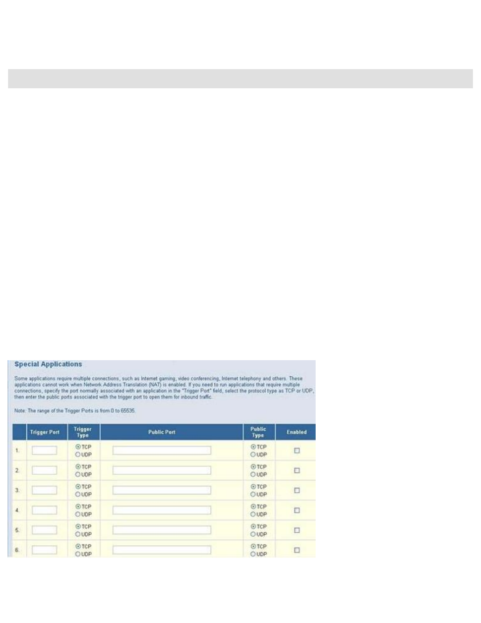 Advanced settings - special application, Advanced settings - special applications | SMC Networks Barricade SMC2404WBR User Manual | Page 83 / 134