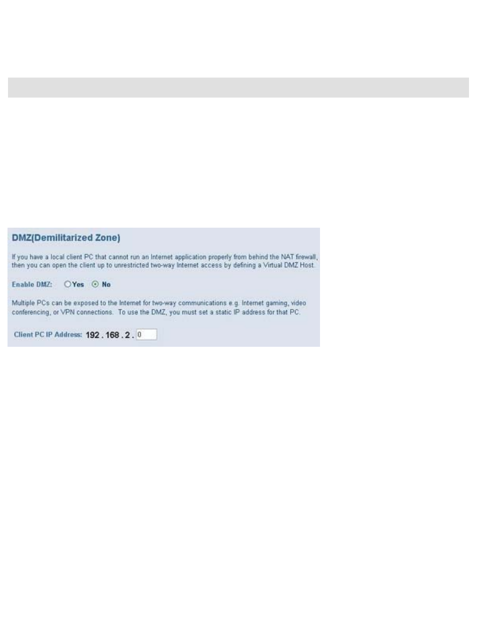 Advanced settings - dmz | SMC Networks Barricade SMC2404WBR User Manual | Page 90 / 134