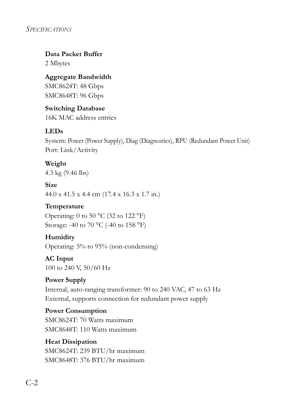 SMC Networks TIGERSWITCH SMC8648T User Manual | Page 64 / 80