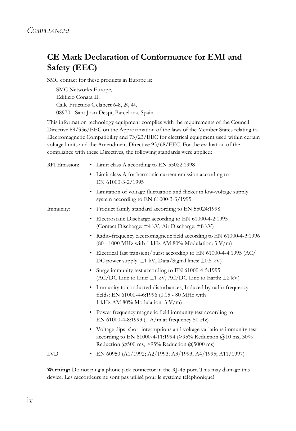 SMC Networks TIGERSWITCH SMC8648T User Manual | Page 8 / 80