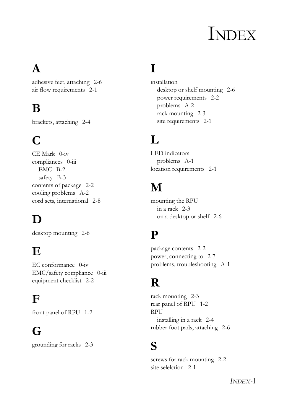 Ndex | SMC Networks SMCRPU14 User Manual | Page 35 / 38