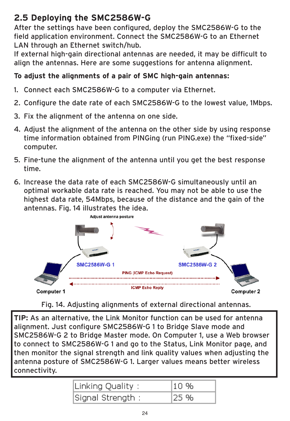 SMC Networks SMC EliteConnect SMC2586W-G User Manual | Page 25 / 96