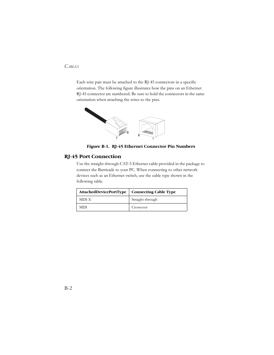 Rj-45 port connection | SMC Networks SMC7908VoWBRA User Manual | Page 127 / 137