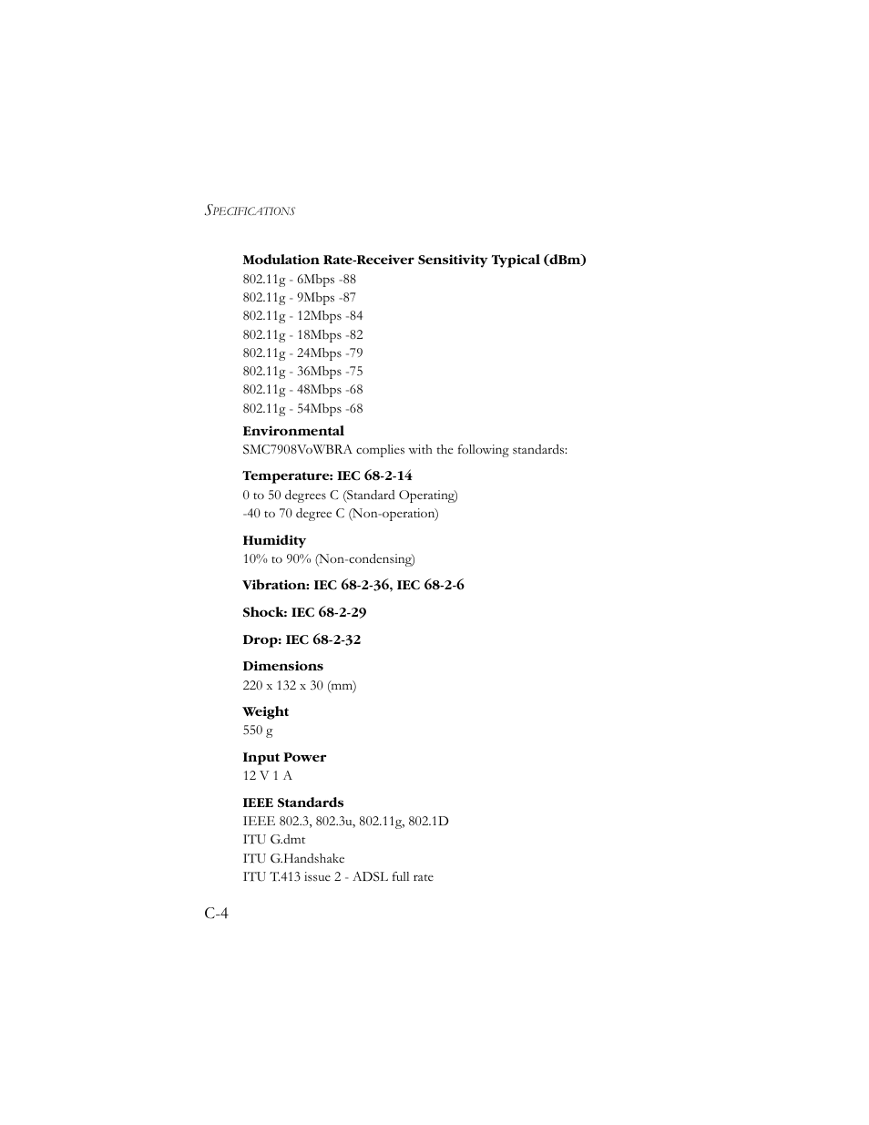 SMC Networks SMC7908VoWBRA User Manual | Page 135 / 137